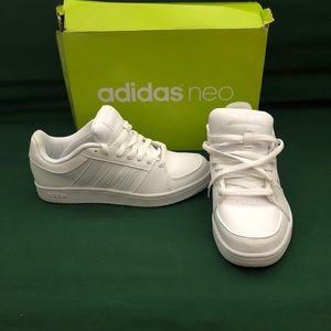 New - White ADIDAS Neo HOOPS VS Men Sneaker size 8